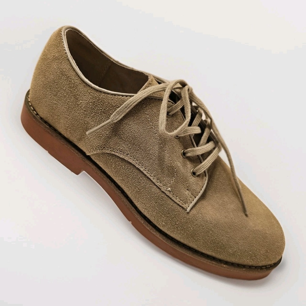 Polo Ralph Lauren Barton Buck Boys Size 6(women Sz 8) Suede Oxford Shoes‎ Preppy
